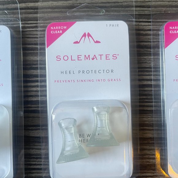 Solemates Narrow Clear Heel Protectors Bundle of 3 - Picture 5 of 9